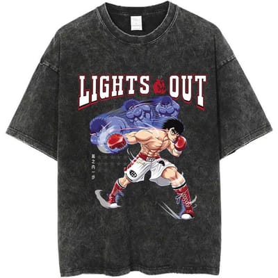 Los Design Retro Wassen Zwart Katoen Wassen Cartoon Oude Straat Korte Mouwen Heren T-shirt XXXL black