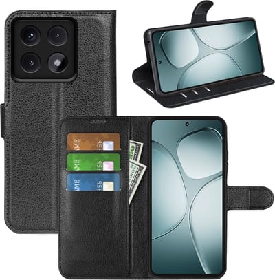 MobyDefend Hoesje - Geschikt voor Xiaomi 14T - Kunstleren Wallet Book Case (Sluiting Voorkant) - Zwart