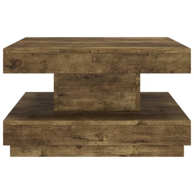 vidaXL - Salontafel - 60x60x35 - cm - MDF - donkerbruin