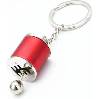 Porte-clés en métal créatif pour voiture, jouet anti-stress, anti-anxiété, TDAH, autisme, sensoriel red