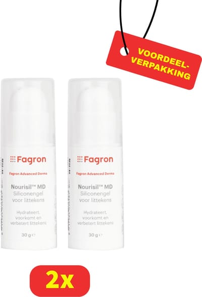 Fagron Nourisil MD Siliconen gel-Littekengel-2x30g-Voordeelverpakking