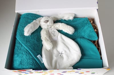 Giftbox Lake Green - cadeau baby - kraamcadeau - cadeau babyshower - cadeau baby jongen - cadeau baby meisje