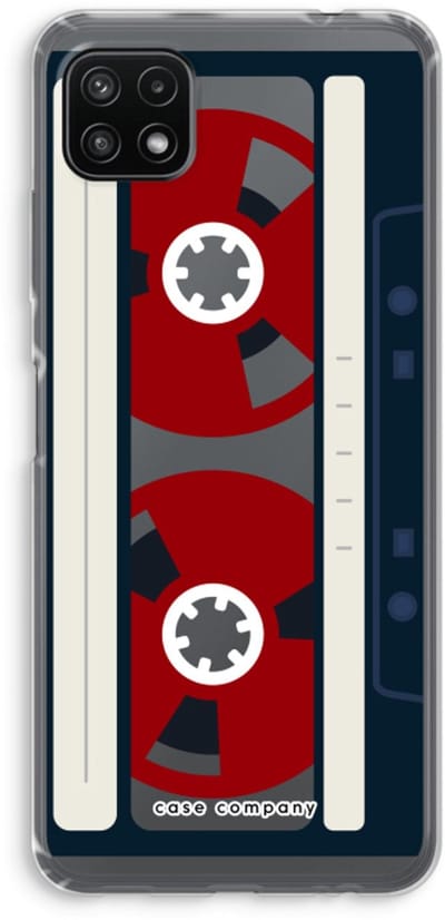 Case Company® - Hoesje geschikt voor Samsung Galaxy A22 5G hoesje - Here's your tape - Soft Cover Telefoonhoesje - Bescherming aan alle Kanten en Schermrand