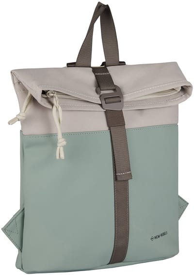 New Rebels Backham Los Angeles Salie Groen 7L Rolltop Rugzak Waterafstotend