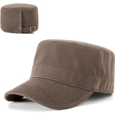 Chapeau plat en coton classique Casquette de baseball décontractée Protection solaire pour homme Visières réglables Papa Quatre Saisons