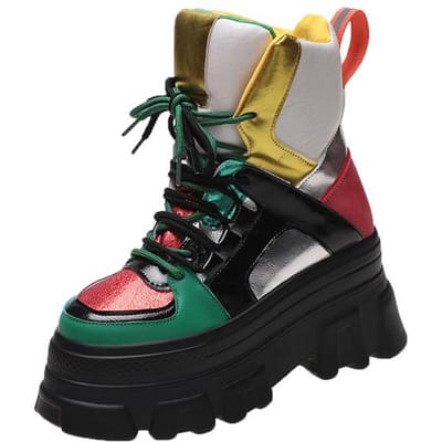 Designer Platform Sneakers Dames Gevulkaniseerde Schoenen Mode Kleurrijk Casual Dames Trainers Sportsneakers Vrouw Zapatillas Mujer 39 gray