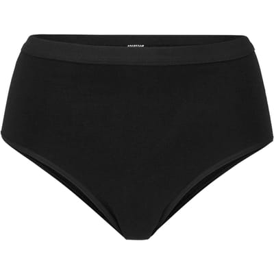 Katoenen slip met band - zwart - Gr. 38 van Goldner Fashion