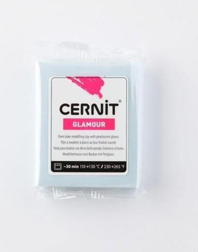 Boetseerklei blauw - Cernit Glamour 56g blue
