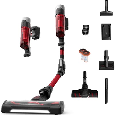 Rowenta X-Force Flex 9.60 RH2099 - Steelstofzuiger - Draadloos - 100 Airwatt - Flexibele Buis - Met parketborstel (voor harde vloeren) - 45 min. gebruikstijd - LED verlichting zuigmond
