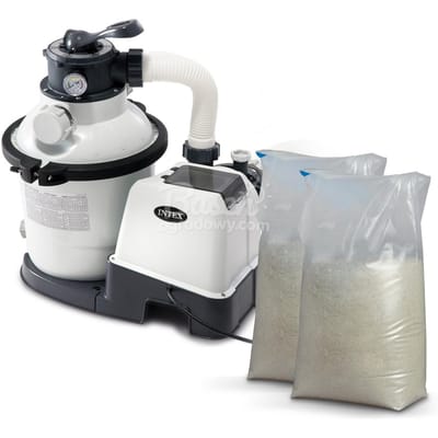 Intex 26652 Serie - Zandfilterpomp - 12000 l/h - Hydro Aëratie Technologie - 50 Kg Zand