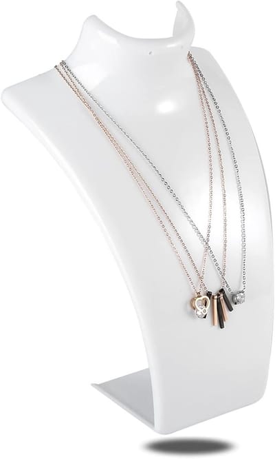 Witte Mannequin voor Sieraden, Houder voor Kettingen en Oorbellen, Perfecte Sieradenstandaard voor Display en Organisatie