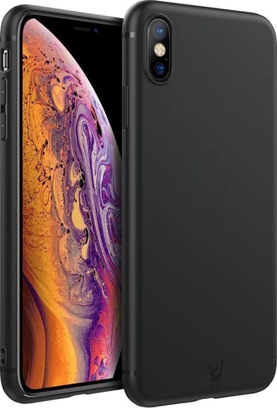 Zwart Hoesje geschikt voor Apple iPhone Xs Max Soft TPU Gel Siliconen Case
