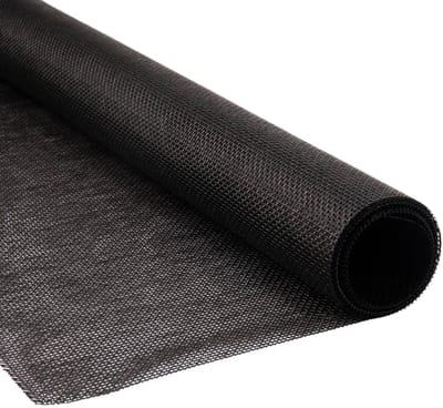 Pvc gaasdoek / meshdoek / gaasnet - 250gr Zwart - 85% windreductie - per meter