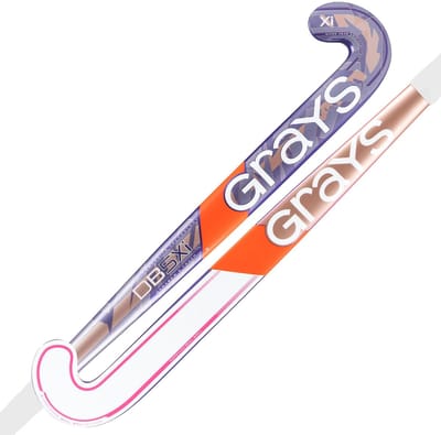 Grays DB5Xi Dynabow Senior Indoor Hockeystick Zwart/Rose goud/Zilver
