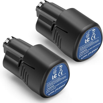 Pack van 2 4000 mAh Lithium Ion Batterijen voor Dremel 8260 8240 8250 - Vervangingsbatterij voor Multifunctionele Gereedschappen, 12V 4Ah Li-ion, Duurzaam en Betrouwbaar