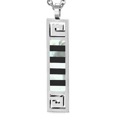 Amanto Ketting Gerdian - 316L Staal - Parelmoer - 48x10mm - 50cm