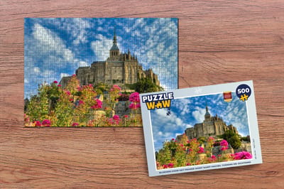 Puzzel Kasteel - Bloemen - Frankrijk - Legpuzzel - Puzzel 500 stukjes