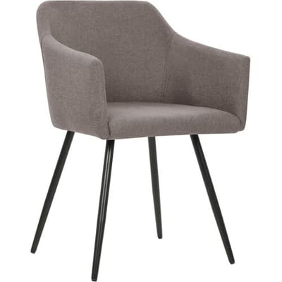 vidaXL - Eetkamerstoelen - 4 - st - draaibaar - stof - taupe