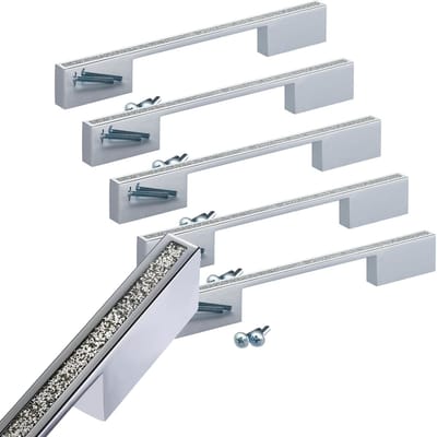 5 stuks meubelgrepen SIRIUS BA 160/192 mm gepolijst chroom
