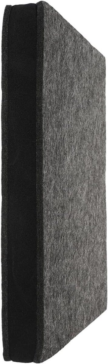 Geluiddempende Subwoofer Riser - Akoestisch Isolatiepad - Verbeteren Geluidskwaliteit - Trillingsabsorberend Platform - 30x20x5.2cm - Donkergrijs