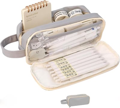 VHV - Pennenetui - Etui school - Pennenzak groot - Uitbreidbaar etui - Waterdicht etui - Toilettas organizer - Pennenzak met rits - Opbergtas schoolspullen - Voor school - Voor reizen - Voor kantoor