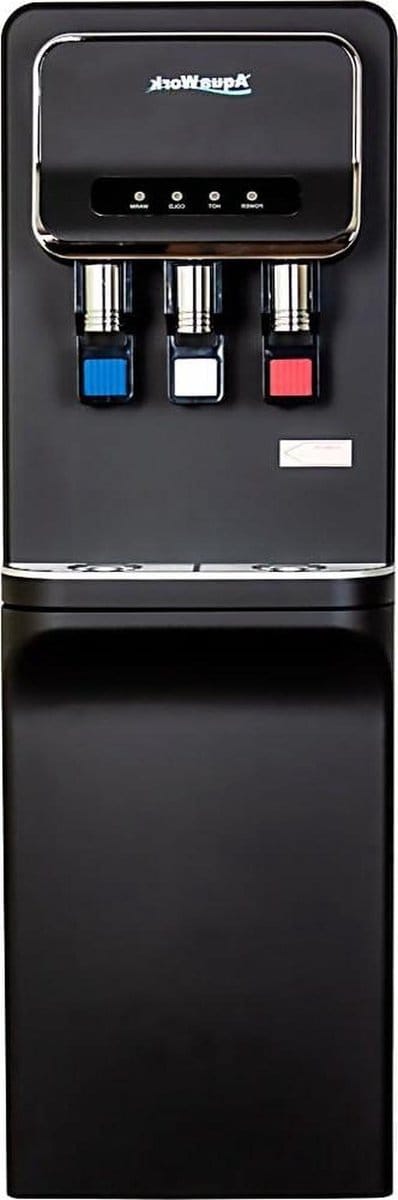 Waterdispenser - Waterkoeler Fontein - Water Verstrekken - Drie Kranen - 97H cm - Mat Zwart
