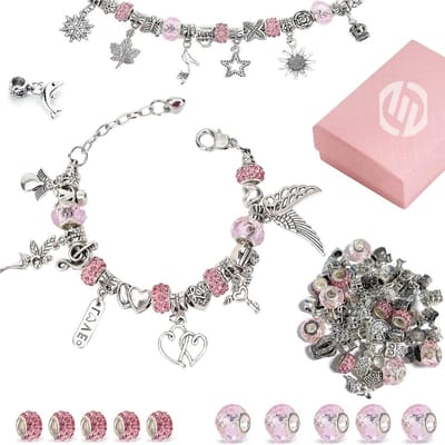 Equivera Armbandjes Maken Set Meisjes - Knutselset Meisjes - Knutselset voor Meisjes - Knutselset Meiden - Sieraden Maken Meisjes - Armbandjes Maken Meisjes - Cadeautip voor uw kind!