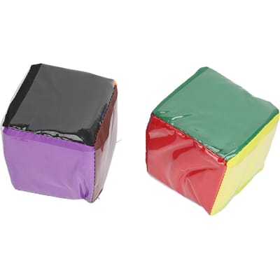 2 stuks DIY Educatie Speel Dobbelstenen met Transparant Vak Vroeg Leren Zachte Schuim Dobbelstenen voor Onderwijs gray