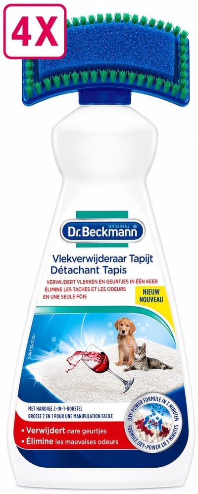 4 x Dr. Beckmann Vlekverwijderaar Tapijt - Tapijtreiniger