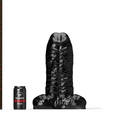 All Black Steroïd - The Personal Trainer - Dildo - 37 x 14,6 cm - zwart