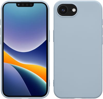 kwmobile telefoonhoesje geschikt voor Apple iPhone 17e / iPhone 16e - Hoesje voor smartphone - Back cover in mat lichtblauw
