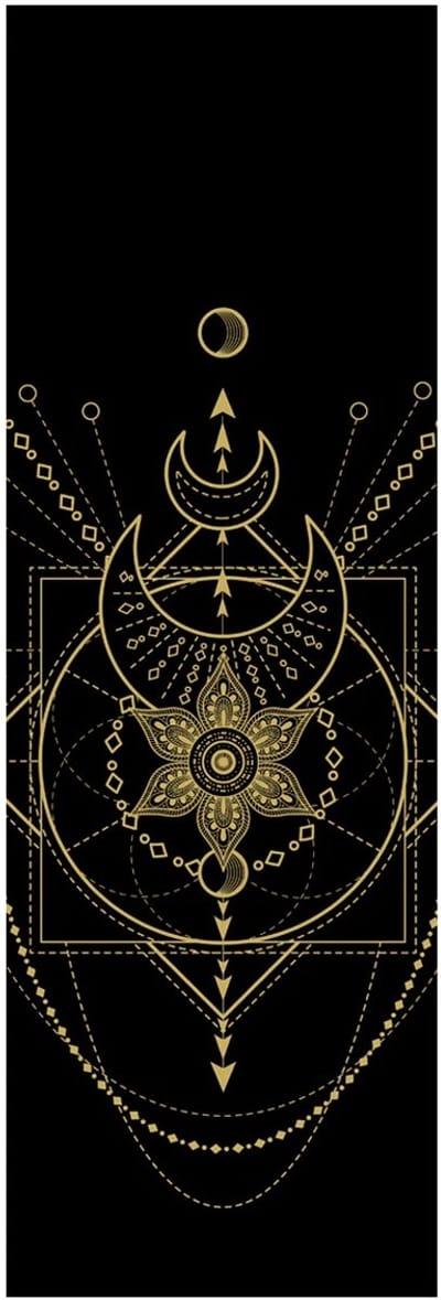 Love Generation - Love Yogamat │Sacred │Zwart & Goud