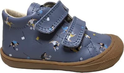 Naturino velcro voetballers lederen sneakers Cocoon blauw  mt 19