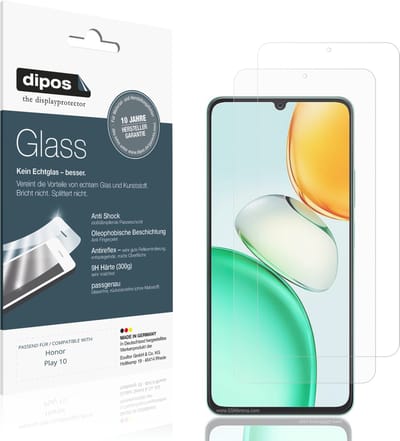 dipos – 2x Matte Pantserfolie geschikt voor Honor Play 10 | 9H Screenprotector