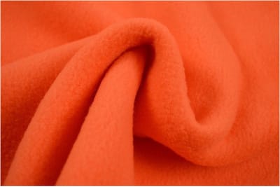10 meter fleece stof - Donker oranje - 100% polyester
