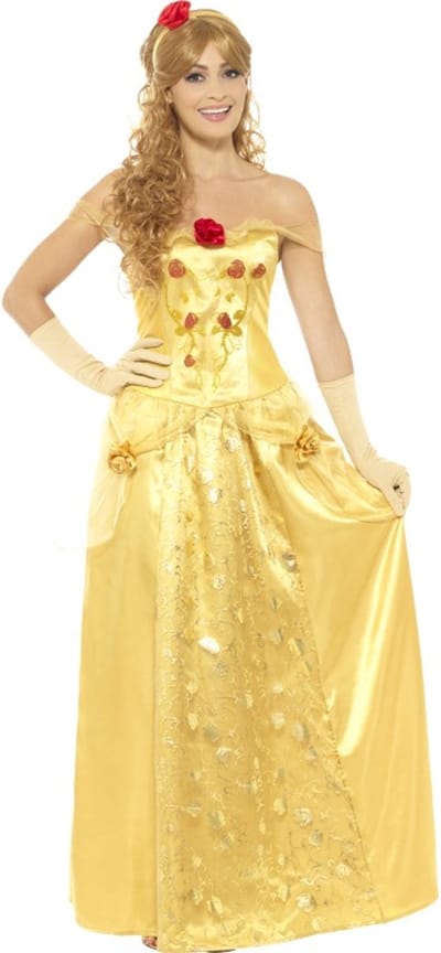 Smiffys - Golden Princess Kostuum - XL - Goudkleurig
