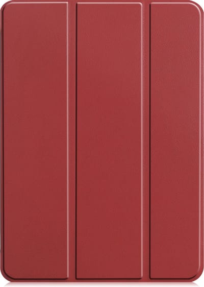 Hoesje - Geschikt voor Apple iPad Pro (2024/2025) - 11 inch - Dun & Stevig - Trifold Bookcase - Hard Cover - Hardcover Book Case - Tablet Hoes - Donkerrood