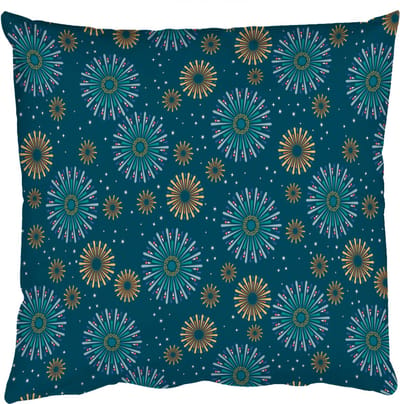 Sierkussens - Kussentjes Woonkamer - 50x50 cm - Blauw - Patroon - Retro
