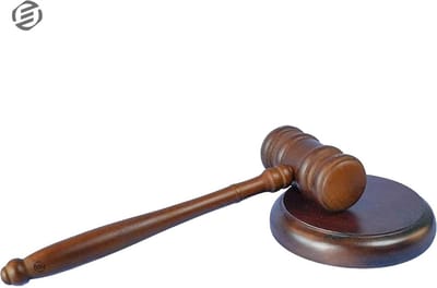 Equivera Voorzittershamer - Houten Hamer - Voorzittershamer met Slagblok - Rechter - Advocaat - Veilinghamer - Voorzitter - Hamer Hout - Voorzitters Hamer