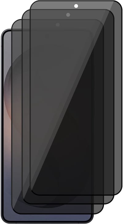 Privacy Screenprotector geschikt voor Samsung Galaxy S26 - 3x Volledig Dekkend Glas Screen Protector