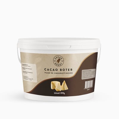 BonBonButter - Pure Cacaoboter 400 gram - Ongeraffineerd - Vegan - Huid - Food-grade - Cocoa butter