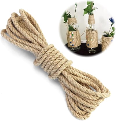 Natuurlijk Jute Touw 6 Meter voor Tuin, Knutselen en Decoratie