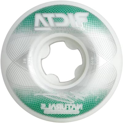 Skateboard Wielen - Wielen Set - Skaten - Slank Profiel - 54mm - Wit Groen