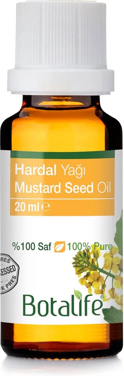 Botalife - Mosterdolie -Koudgeperste Olie - 100% Puur & Natuurlijk - Mustard Seed Oil - 20 ml