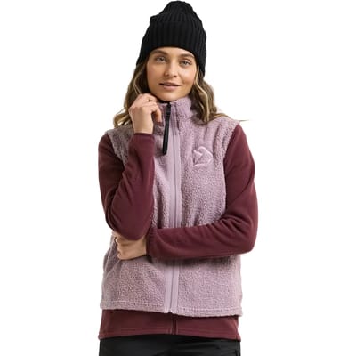 Dames mouwloze fleece met rits Didriksons Kiana