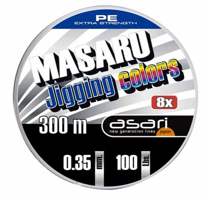 Asari Masaru Jigging Gevlochten Vislijn 300 M Veelkleurig 0.600 mm