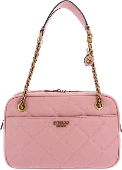 GUESS Schoudertas Avondtas Abey Top Zip Shoulder Bag Dusty Pink Zalmroze