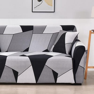 Rekbare Bankhoes Anti-vuil Spandex Bankhoes Meubelbeschermer Bankhoezen voor Woonkamer Slaapkamer Kantoor Huisdecoratie Small(90-140cm)1pc