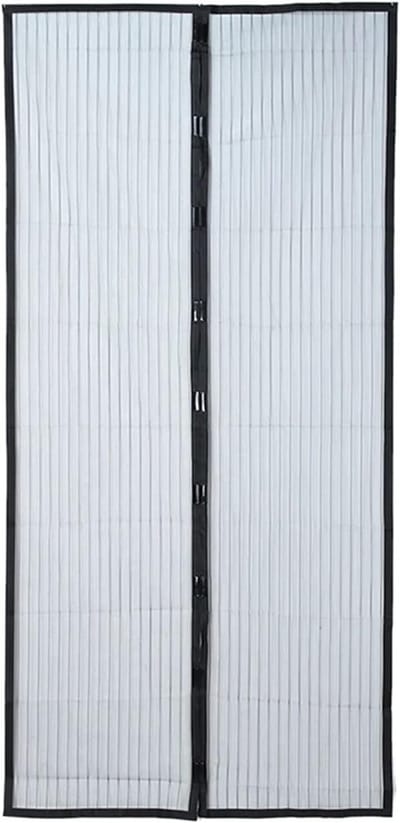 Magnetisch Hor voor Deur - Zwarte Polyester Vliegenhor - Effectieve Anti-Muggen en Insecten Oplossing - Ideaal voor Thuisgebruik (90x210)