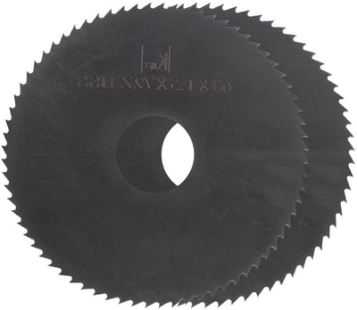Cirkelzaagbladen Set - Metaal Frees - Precisie Zagen - Nitride Gecoat - 63 mm 72 Tanden - Zwart
